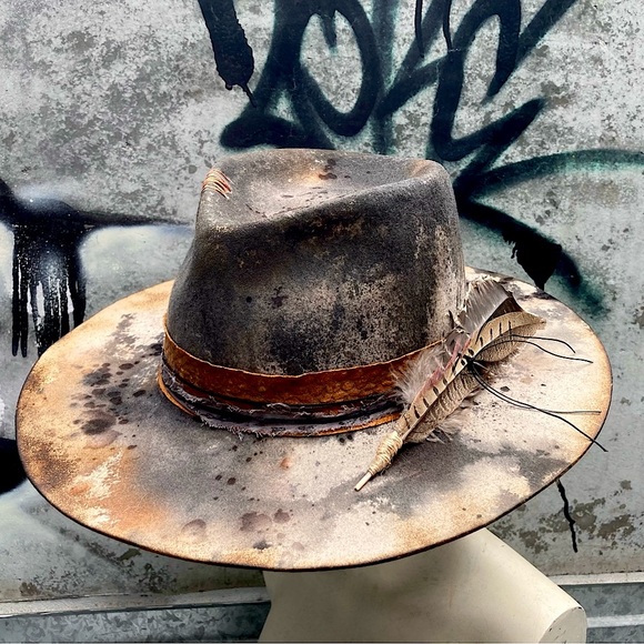 SOLD REBEL YELL Custom Dyed Festival Hat - Picture 4 of 17